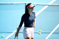 Raducanu practicing in Melbourne